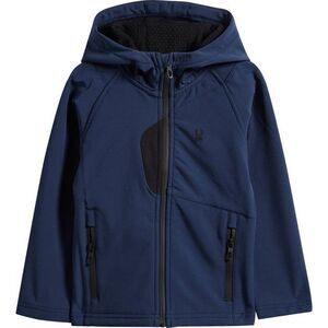 NWT Spyder 2T Toddler Soft Shell Navy Zipper Hooded Jacket